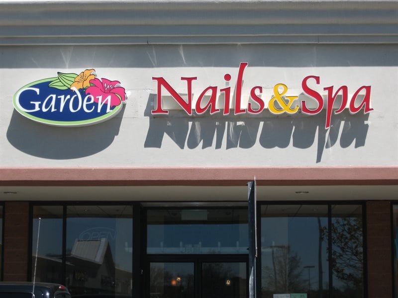 Garden Nails Spa Saugus Ma Metro Sign Awning