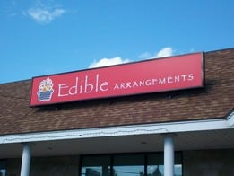 Custom retail signage Edible Arrangements