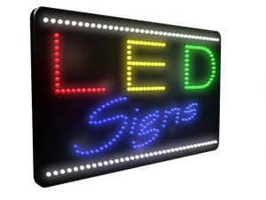 LED signs, Boston, Massachusetts