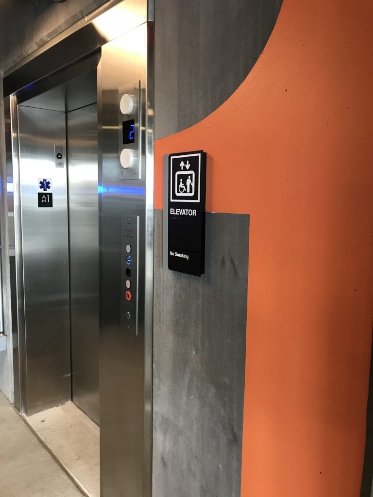 Wayfinding Interior Elevator Sign