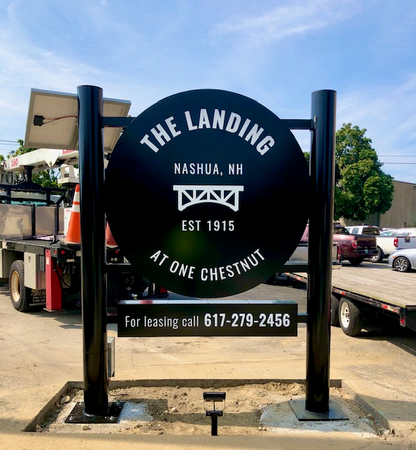 Exterior Sign at The Landing in Nashua NH