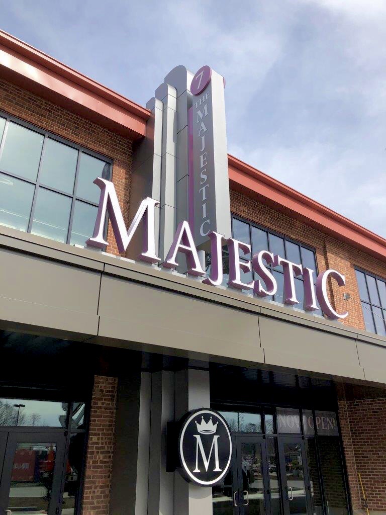 Behind the Scenes at the Majestic 7 Cinema Metro Sign & Awning
