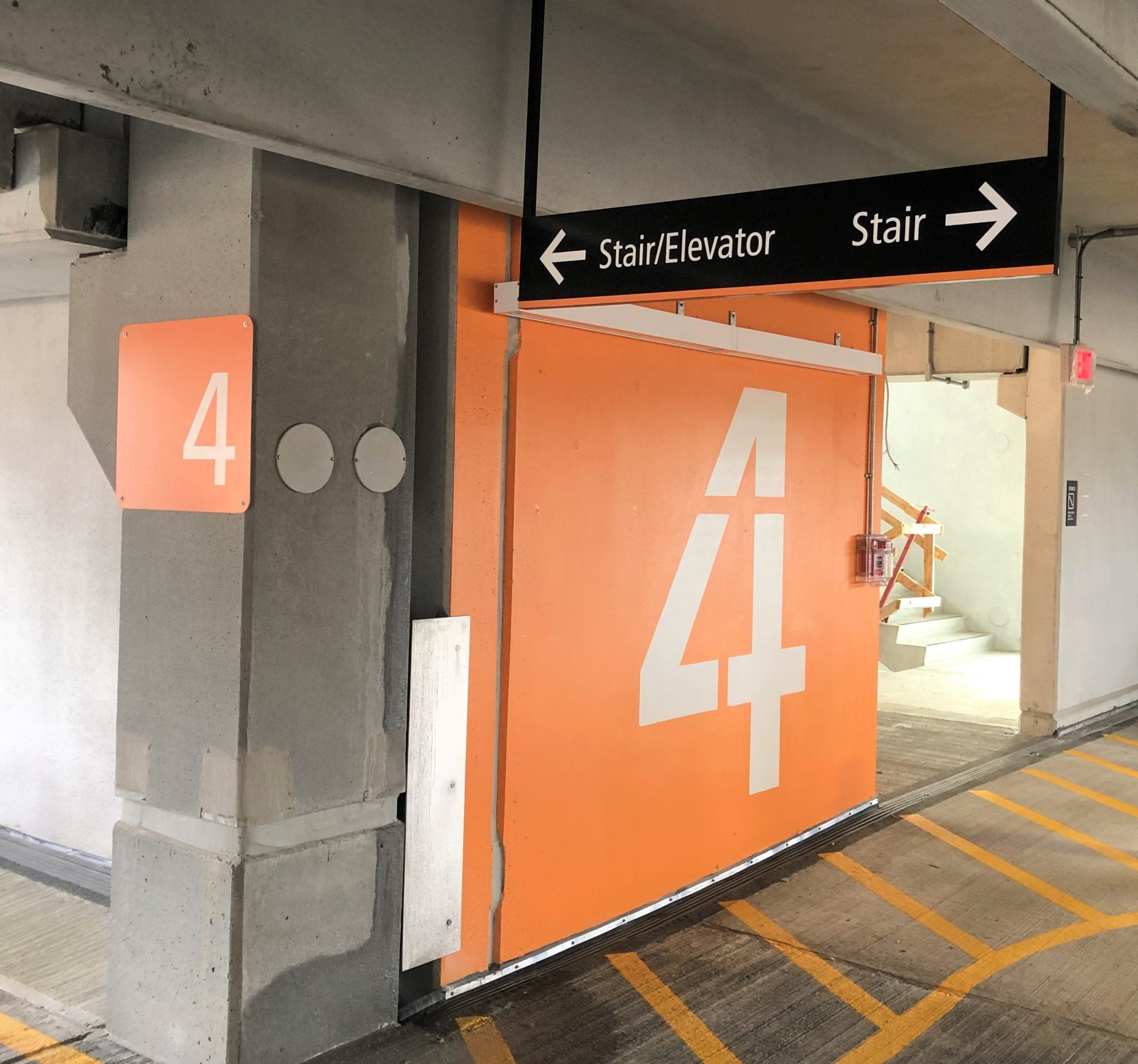 Hamilton Parking Garage Lowell Metro Sign & Awning